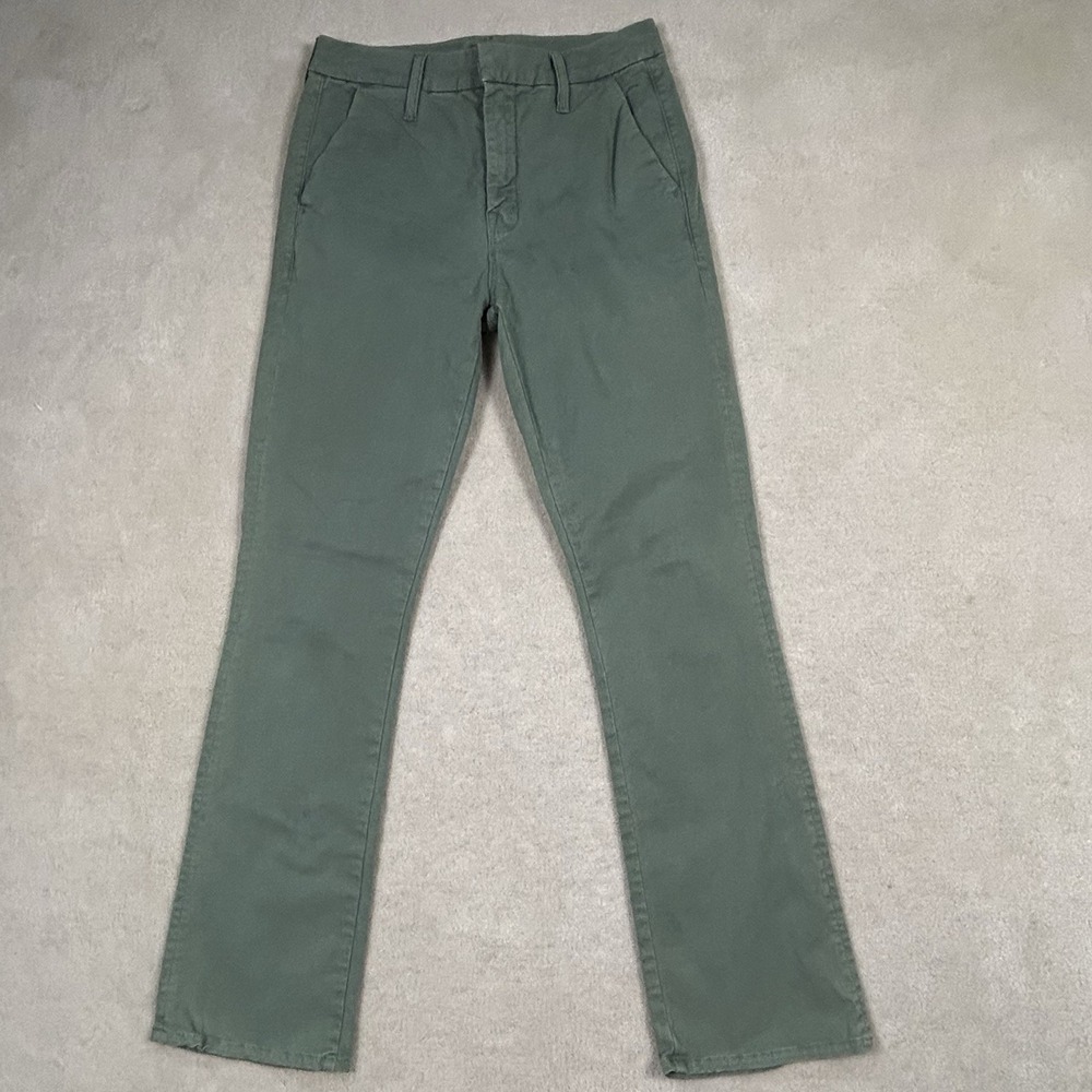 Mother Jeans Womens 25 The Insider Ankle Prep Army Green Mini Boot